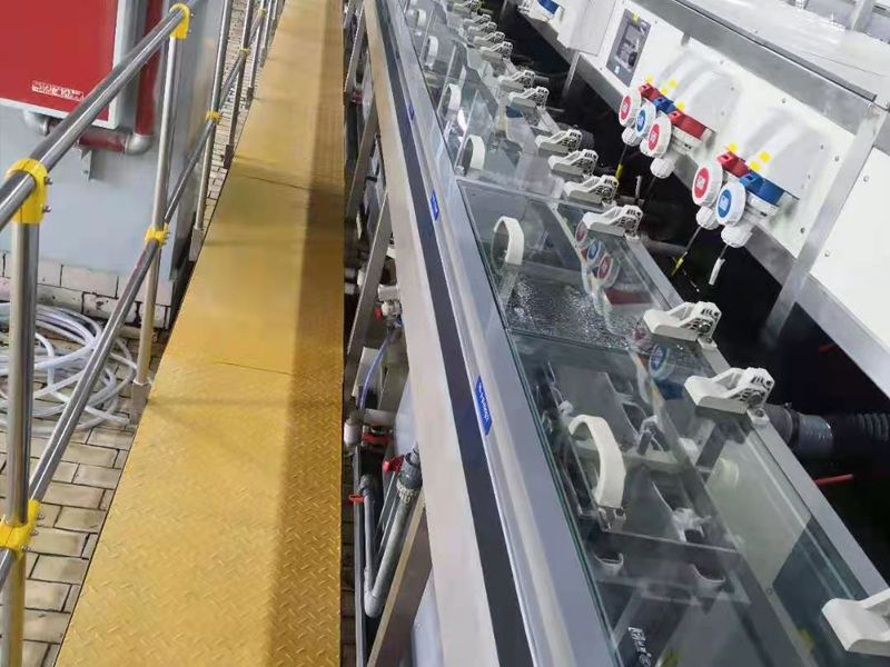 Continuous plating automatic production line