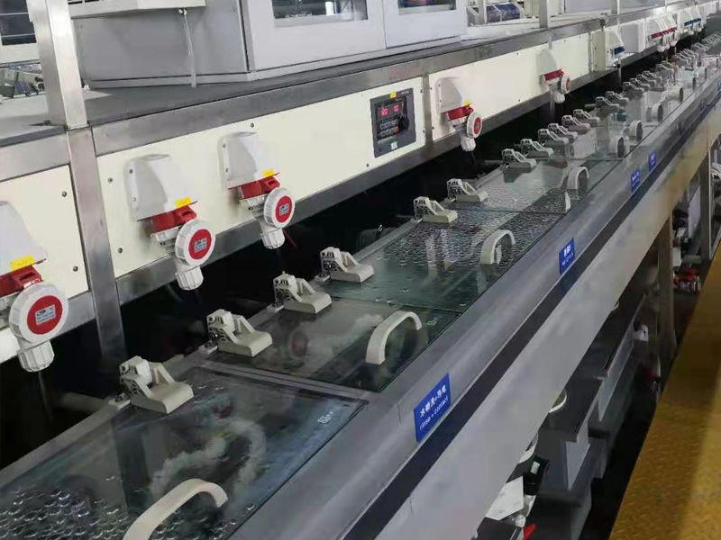 Continuous plating automatic production line